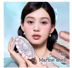 フラワーノーズ シェルズジュエルコレクション 6色アイシャドウパレット 02