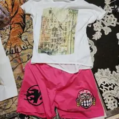 フォトプリントTシャツ＆グラフィックショートパンツ セットアップのサムネイル