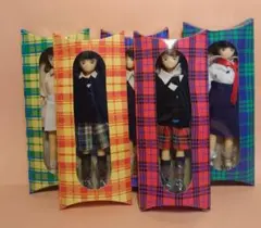 女学生ドール フィギュア 5 体セット。