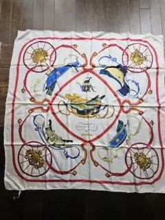 エルメス 大判シルクスカーフ Springs ほぼ未使用