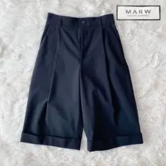 マルゥユナイテッドアローズ　タック ショートパンツ　ブラック　サイズ38