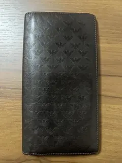 EMPORIO ARMANI 長財布 ブラック 総柄