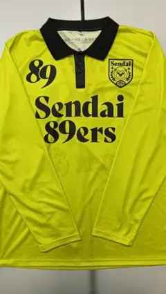 仙台89ERS 長袖ポロシャツ 蛍光イエロー