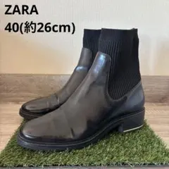 ZARA ソックス付きブーツ　レディース　40 26cm