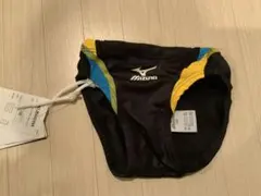 【新品】Mizuno 競泳水着 男の子用 130FIna 黒・黄・ブルー
