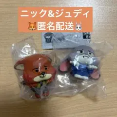 すねてマス　フィギュアマスコット　そのに　ズートピア　ガチャ　ジュディ　ニック