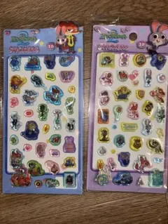 Zootopia 3Dステッカー 2枚セット