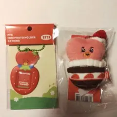 BT21 TATA ミニフォトホルダー　ぬいぐるみ STRAWBERRY セット