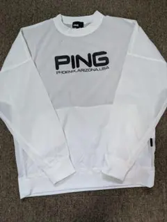 PINGゴルフの白のハイネックプルオーバー　サイズはＬ PINGゴルフの白のハイネックプルオーバー サイズはL - メルカリ