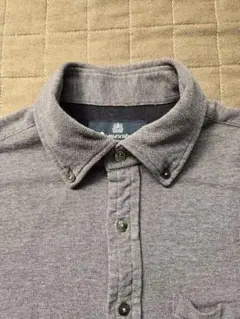 Aquascutum グレー 長袖シャツ Lサイズ