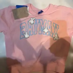 新品未使用　ベイマックス ディズニー　BAYMAX ピンク Tシャツ　100