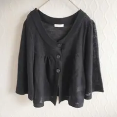 ✨a.v.v standard✨ボレロ風カーディガン 羽織りトップス 黒 ニット