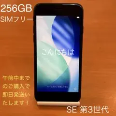 256GB Apple iPhone SE (第3世代) ミッドナイト