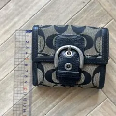 ☆選べるおまけ付☆ COACH コーチ シグネチャー 二つ折り財布 コンパクト