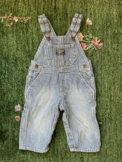 OSHKOSH 70 オーバーオール　デニム　ベビー　ヒッコリー