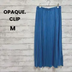 【OPAQUE.CLIP】ロングスカート　プリーツ（M）ピーチスキン　総ゴム