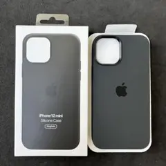 iPhone12mini ブラック　黒　シリコーン 純正　Apple