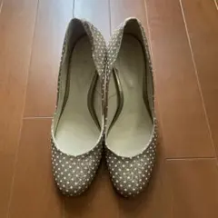 バニスター　ラメドット　パンプス　23.5