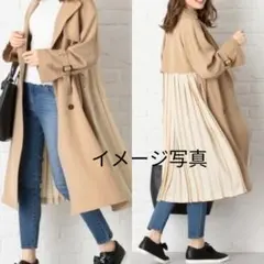 セール 美品◆ Feroux トレンチコートフェルゥ オンワード バックプリーツ