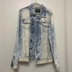 PULL&BEARケミカルウォッシュ加工のGジャン