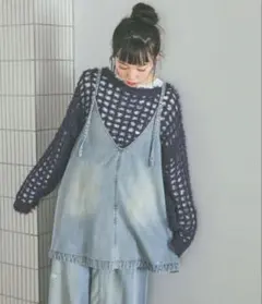 ニコアンド　2way zipデニムドレスのサムネイル