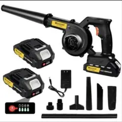 ブロワー 洗車 ブロアー 充電式 2000mAh大容量バッテリー 2個搭載