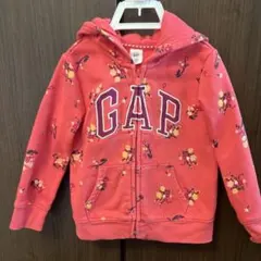 GAP ピンク花柄フード付きトレーナー 4歳用