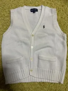 Ralph Lauren ホワイト ベスト 120
