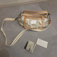 即完売モデルCOACH POPPY ショルダーバッグ メタリックゴールド