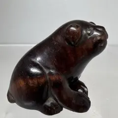 江戸時代　唐木　犬　置物　重さ14g 東す8-0802☆2F トヒチ 江戸時代 唐木 犬 置物 重さ14g 東す8-0802☆2F トヒチ - メルカリ