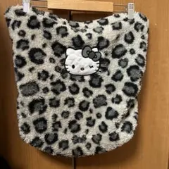 しまむら ハローキティ ハッピーバッグ トートバッグ グレー もこもこ