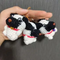 犬のあみぐるみ3個セット