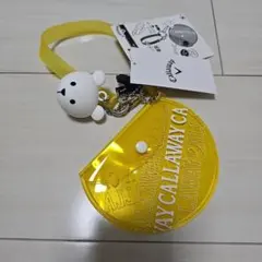 新品❤Callaway キャロウェイ ベア ミニケース イエロー ゴルフ小物入れのサムネイル