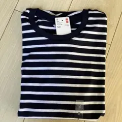 【新品】ユニクロ　スムースコットンリラックスボーダーT