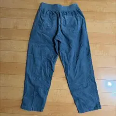 グレー ワークパンツ ゴムウエスト