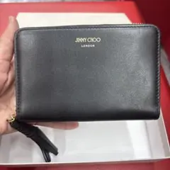 JIMMY CHOO ラウンドファスナー 長財布 ブラックのサムネイル