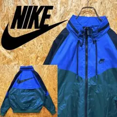 送料無料 ナイキ バックロゴ マルチカラー ゆるだぼ00s ナイロン パーカー