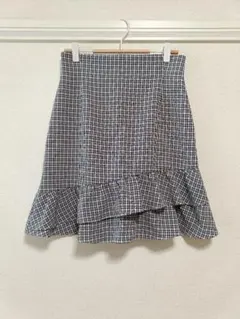 【31 Sons de mode】チェック柄　フレアミニスカートのサムネイル