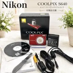 Nikon COOLPIX S640 レッド 動作品 光学5倍 付属品完備のサムネイル