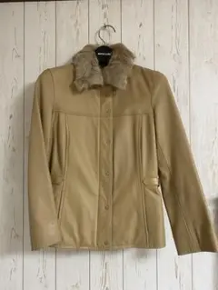 BURBERRY レザージャケット・ライダース　ベージュ 2026年最新】BURBERRY BLUE LABEL レディース レザージャケット