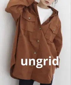 Ungrid ビッグルーズシャツ ブラウン