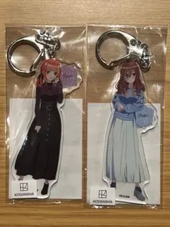 映画五等分の花嫁アクリルキーホルダー三玖&二乃TSUTAYAポップアップ