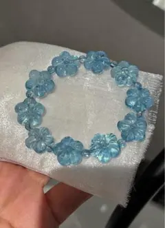 ⭐︎【天然】アクアマリン ブレスレット 15mm 22.5g