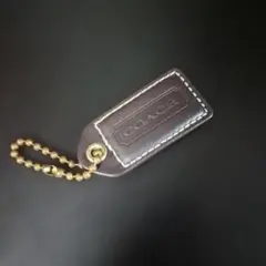COACH レザー キーホルダー ダークブラウン