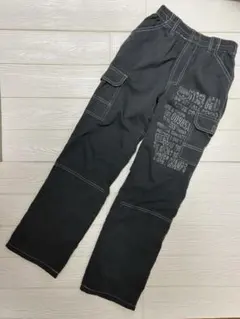 160cm グレー カーゴパンツ