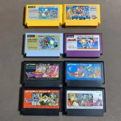 ファミコンソフト8本スーパーマリオブラザーズ3・ドラゴンクエスト・スパルタンＸ等
