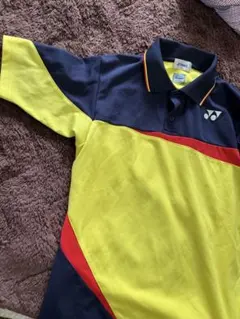 YONEX ポロシャツ SS ネイビー/イエロー/レッド