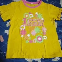 黄色の花柄110Tシャツ