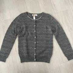 グレーの長袖カーディガン Mサイズ