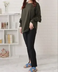 水陸両用　ラッシュガード　上下セット　フリル